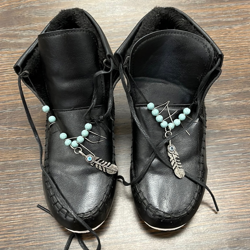 Black moccasins